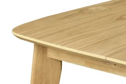 Outlet Miliboo Mesa de comedor extensible nórdica en madera clara L90-130 LEENA