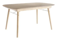 Discount Miliboo Mesa de comedor extensible en madera clara L150-180 cm SHELDON