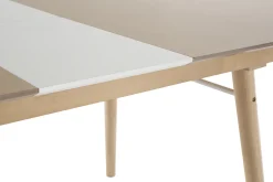 Discount Miliboo Mesa de comedor extensible en madera clara L150-180 cm SHELDON
