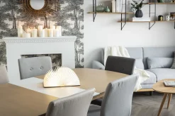 Discount Miliboo Mesa de comedor extensible en madera clara L150-180 cm SHELDON