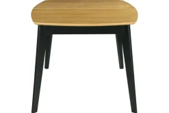 Online Miliboo Mesa de comedor extensible madera y negro L140-180 cm MEENA