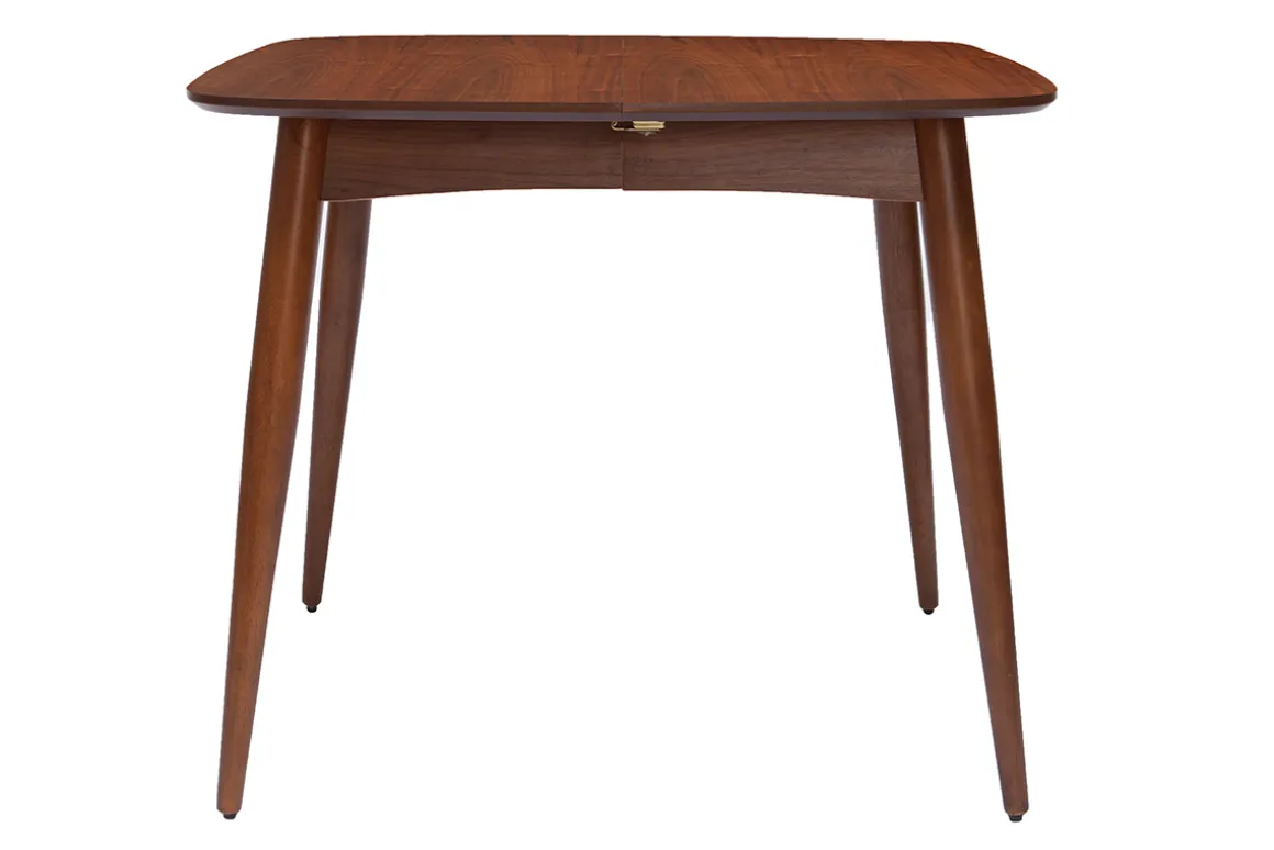 Clearance Miliboo Mesa de comedor extensible nogal L90-130 cm NORDECO