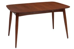 Clearance Miliboo Mesa de comedor extensible nogal L90-130 cm NORDECO