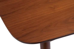 Clearance Miliboo Mesa de comedor extensible nogal L90-130 cm NORDECO