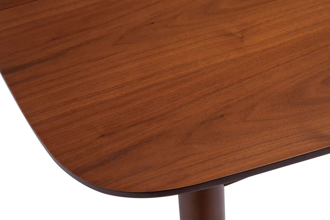 Clearance Miliboo Mesa de comedor extensible nogal L90-130 cm NORDECO