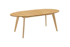 Store Miliboo Mesa de comedor extensible diseño roble L150-200 MARIK