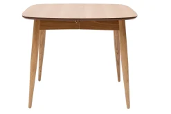 Sale Miliboo Mesa de comedor extensible fresno natural L90-130 cm NORDECO