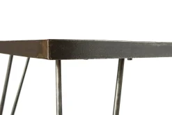 Best Miliboo Mesa de comedor industrial rectangular madera metal L160 ATELIER