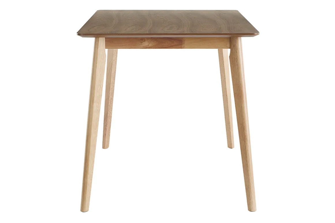 New Miliboo Mesa de comedor nórdica con acabado fresno 120 cm ELION