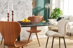 Flash Sale Miliboo Mesa de comedor ovalada de diseño negra 170 cm HALIA