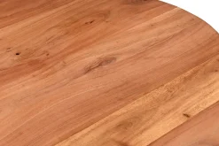 Hot Miliboo Mesa de comedor ovalada de madera de acacia maciza y metal 160 cm OBALI