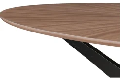 Online Miliboo Mesa de comedor ovalada de diseño en nogal 160 cm DIELLI