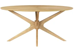 Flash Sale Miliboo Mesa de comedor ovalada de diseño en roble 160 cm DIELLI