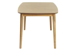 Clearance Miliboo Mesa de comedor rectangular extensible de madera de roble claro 180-220 cm EGO