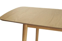 Clearance Miliboo Mesa de comedor rectangular extensible de madera de roble claro 180-220 cm EGO