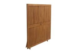 Hot Miliboo Mesa de jardín cuadrada plegable de madera maciza 140 cm SANTIAGO