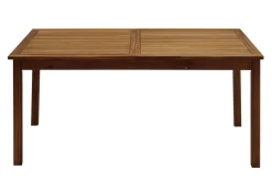 Cheap Miliboo Mesa de jardín extensible de madera maciza 160-210 cm MAYEL