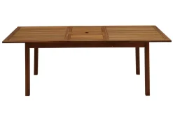 Cheap Miliboo Mesa de jardín extensible de madera maciza 160-210 cm MAYEL