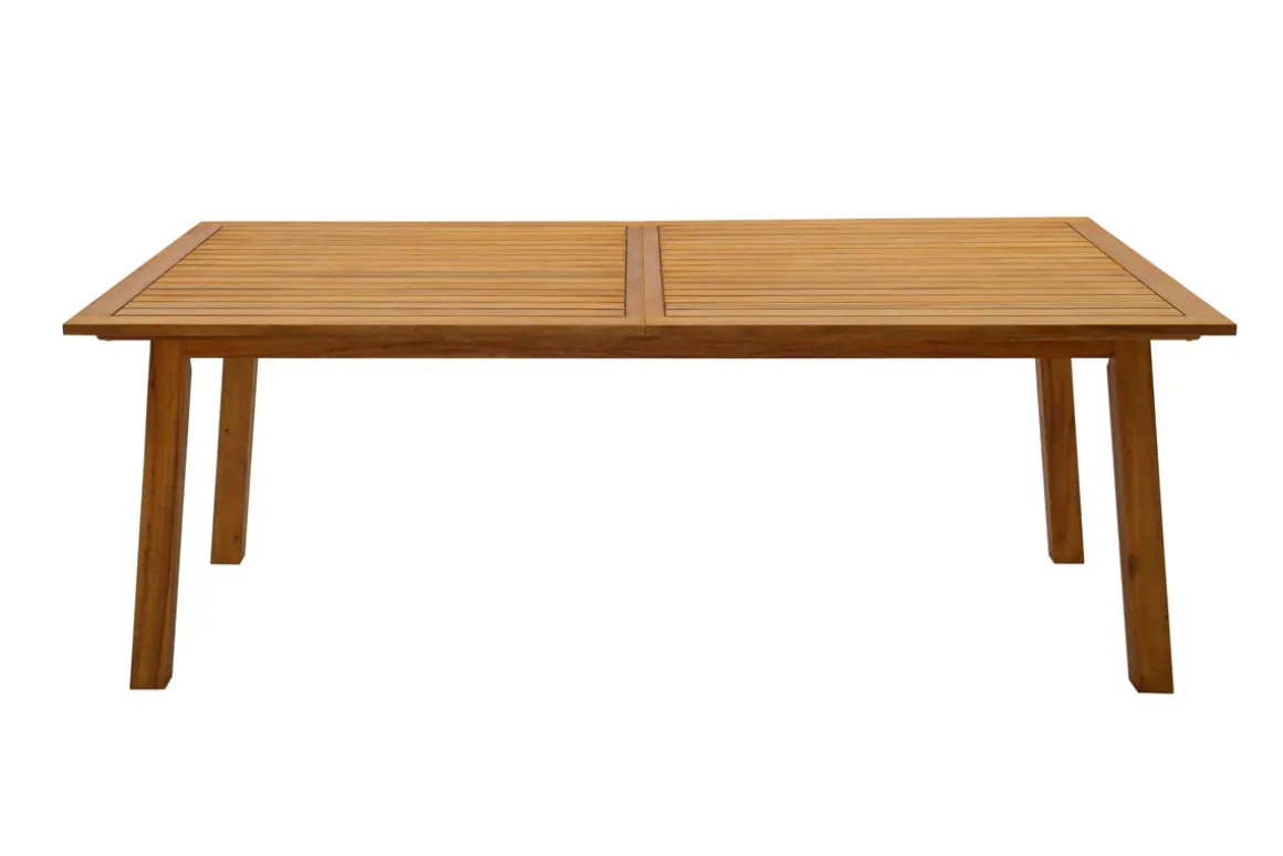 New Miliboo Mesa de jardín extensible de madera maciza 210-300 cm MAYEL