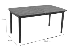 Discount Miliboo Mesa de jardín extensible de acacia maciza 4/8 personas CANOPEE