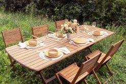 Discount Miliboo Mesa de jardín extensible de acacia maciza 4/8 personas CANOPEE