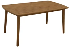 Store Miliboo Mesa de jardín rectangular de madera maciza 160 cm CANOPEE