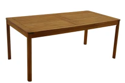 Discount Miliboo Mesa de jardín rectangular de madera maciza 180 cm AKIS