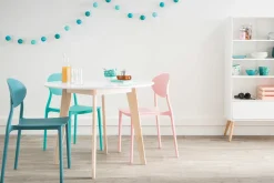 Best Miliboo Mesa diseño madera y blanco D100 LEENA