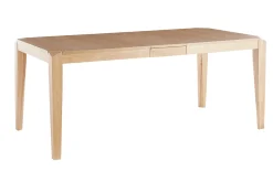 Discount Miliboo Mesa extensible de contrachapado de fresno y madera de caucho 150-180 cm BOLLY