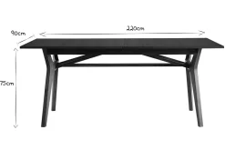 Cheap Miliboo Mesa extensible de contrachapado de nogal 180-220 cm FOSTER