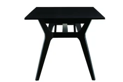 Cheap Miliboo Mesa extensible de madera de fresno negra 180-220 cm FOSTER