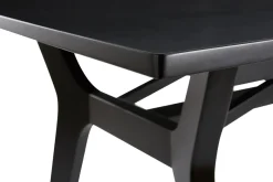 Cheap Miliboo Mesa extensible de madera de fresno negra 180-220 cm FOSTER