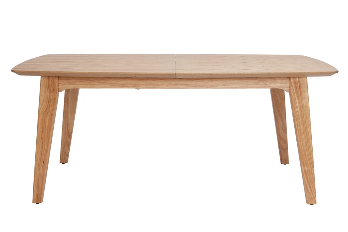 Discount Miliboo Mesa extensible nórdica de contrachapado de roble 180-230 cm FIFTIES