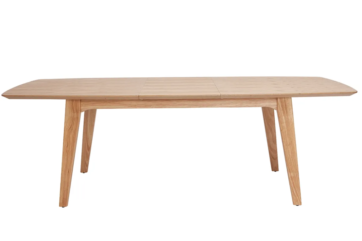 Discount Miliboo Mesa extensible nórdica de contrachapado de roble 180-230 cm FIFTIES
