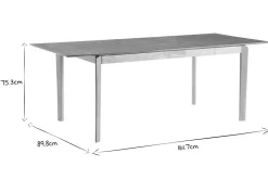 Hot Miliboo Mesa extensible rectangular de fresno 160-210 cm BONAVISTA
