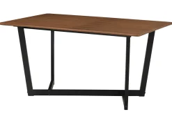 Cheap Miliboo Mesa rectangular de diseño de nogal teñido de negro 150 cm KOUK