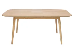 New Miliboo Mesa rectangular extensible con extensiones integradas de roble claro 140-170 cm ANK