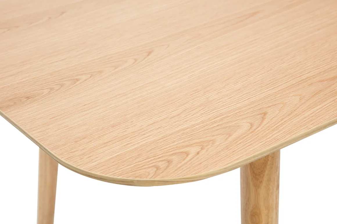 New Miliboo Mesa rectangular extensible con extensiones integradas de roble claro 140-170 cm ANK