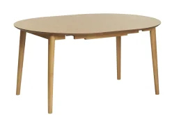 Sale Miliboo Mesa redonda extensible con extensiones integradas de madera de roble clara 115-154 cm EGO