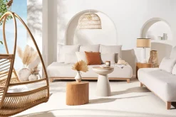 Outlet Miliboo Mesas de centro ovales madera clara (lote de 2) WOODY