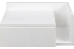 Fashion Miliboo Mesilla de pared blanca con cajón 40 cm NASTY
