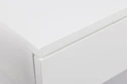 Fashion Miliboo Mesilla de pared blanca con cajón 40 cm NASTY