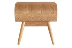 New Miliboo Mesita de noche diseño fresno 1 cajón BJORG