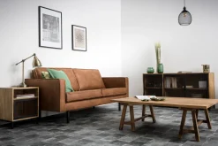 Best Miliboo Mesita de noche en madera de mango y metal perforado RACK