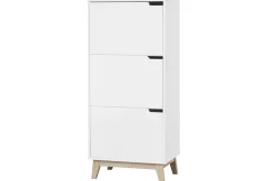 Best Sale Miliboo Mueble de almacenaje blanco 3 puertas LEENA