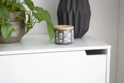 Best Sale Miliboo Mueble de almacenaje blanco 3 puertas LEENA
