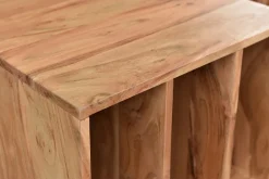 Best Sale Miliboo Mueble de almacenaje vinilos en acacia maciza VIRGILE