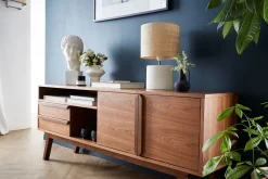 Sale Miliboo Mueble TV alto de nogal vintage 160 cm VOLVER