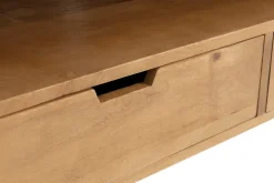 Shop Miliboo Mueble TV angular de madera de mango maciza y metal 100 cm VIBES