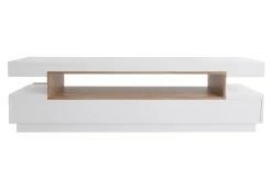 Clearance Miliboo Mueble TV blanco y madera LIVO